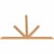 Ekena Millwork Saratoga Timber Gable Bracket, Western Red Cedar, 72"W x 48"H x 1 1/2"D x 3 1/2"F, 16/12 Pitch GBW072X48X0204SAR00SWR - alternate 4